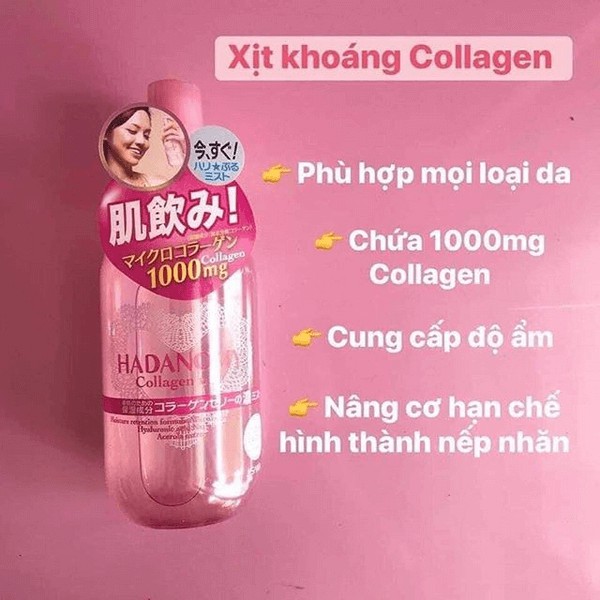 Xịt khoáng Hadanomy Collagen MIST 250ml